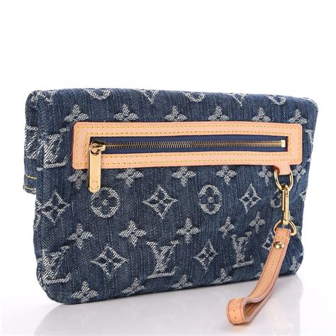 blue louis vuitton clutch